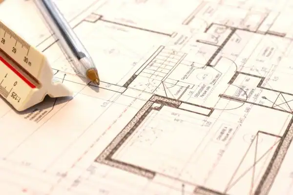 Image of architect South Hayling drawings