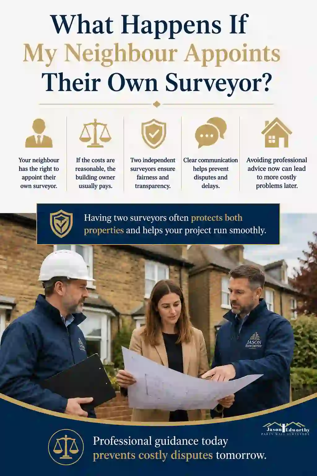 What Happens If My Neighbour Appoints Their Own Surveyor South Hayling?