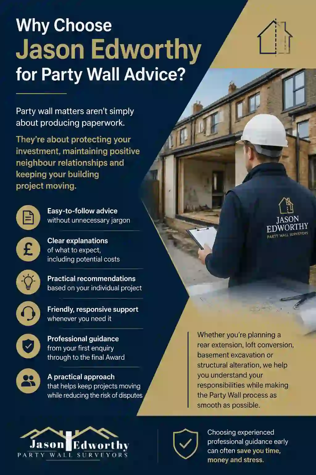 Why Choose Jason Edworthy for Party Wall Advice South Hayling?